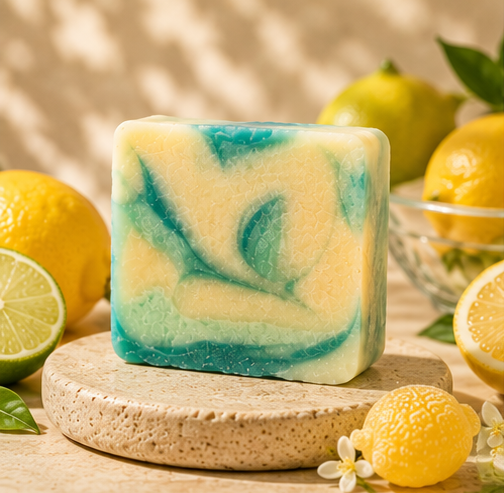 Lemon Sherbet Soap | Handmade Lemon & Lime Soap