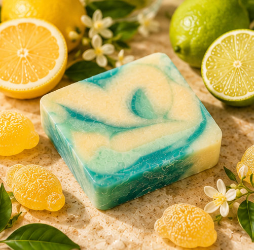Lemon Sherbet Soap | Handmade Lemon & Lime Soap