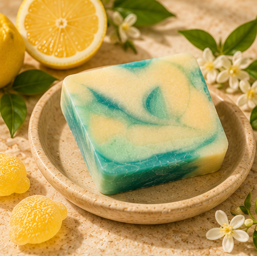 Lemon Sherbet Soap | Handmade Lemon & Lime Soap