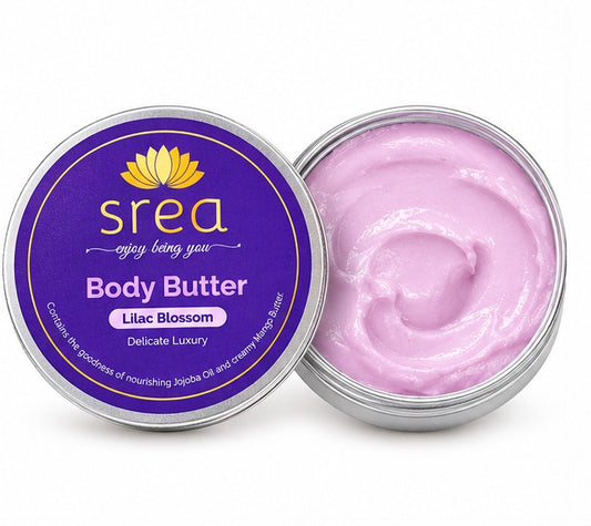 Lilac Blossom | Nourishing Moisturizing Body Cream with Jojoba Oil, Creamy Mango Butter